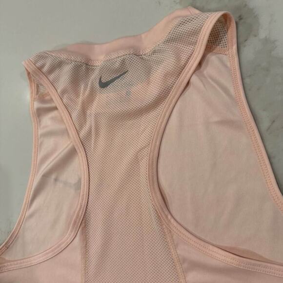 Nike DriFit Miler Running Tank Top Womens Small Pink MeshBack Activewear Workout - Picture 6 of 8